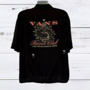 VANS Men’s Almost Paradise Off the Wall Resort Club Large Button Down Shirt